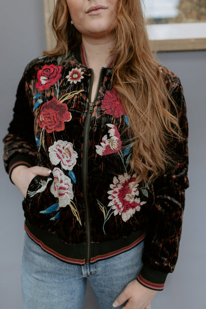 Junia Velvet Bomber