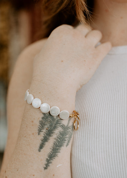 Pearl Coin Bracelet