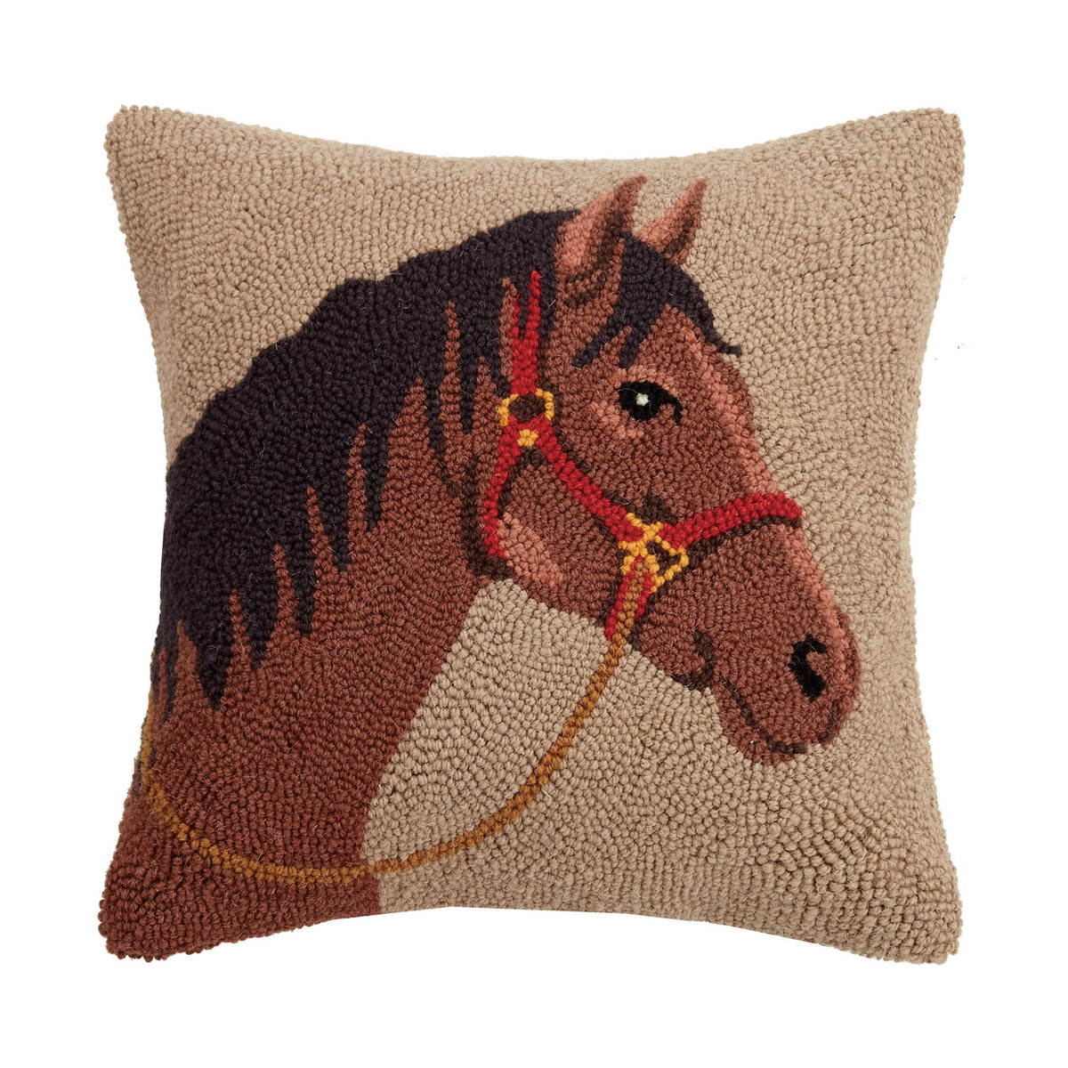 Horse Wool Hook Pillow