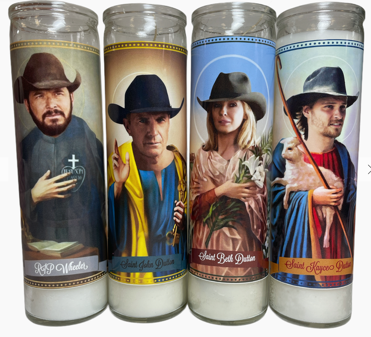 Country & Western Folk Art Candles