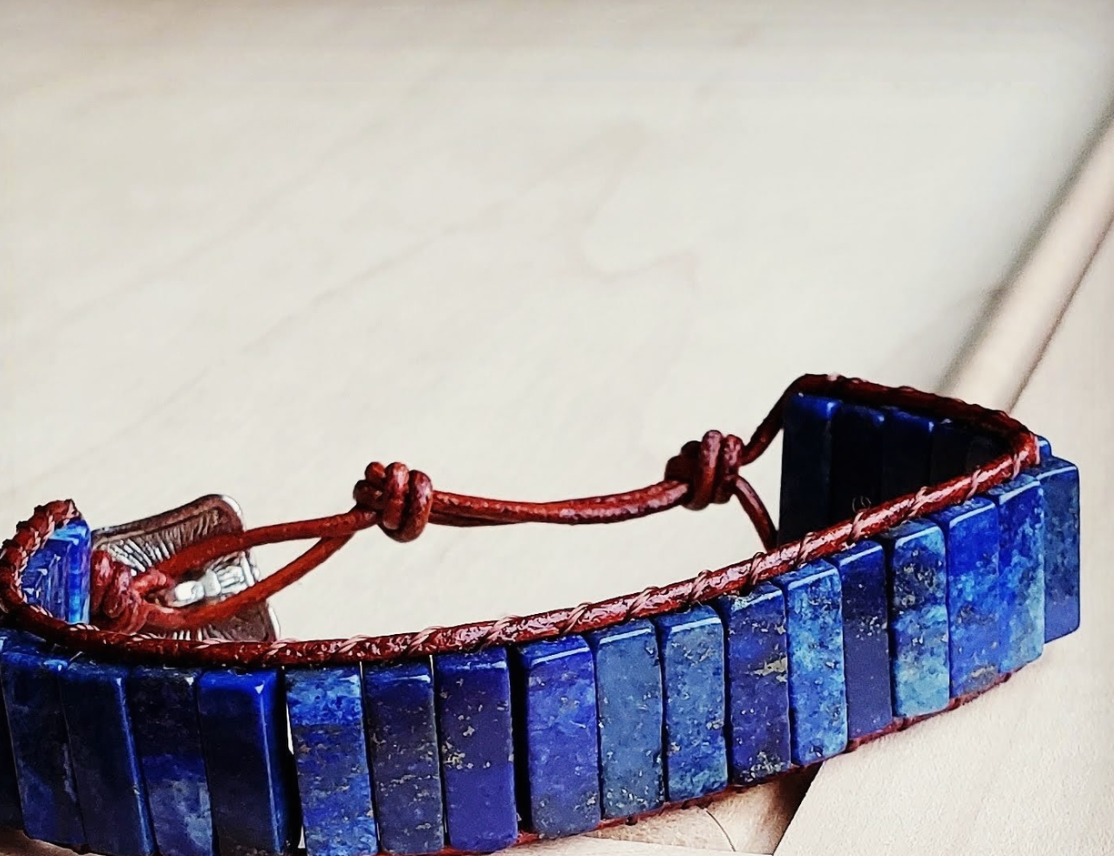 Woven Stacked Stone Bracelet
