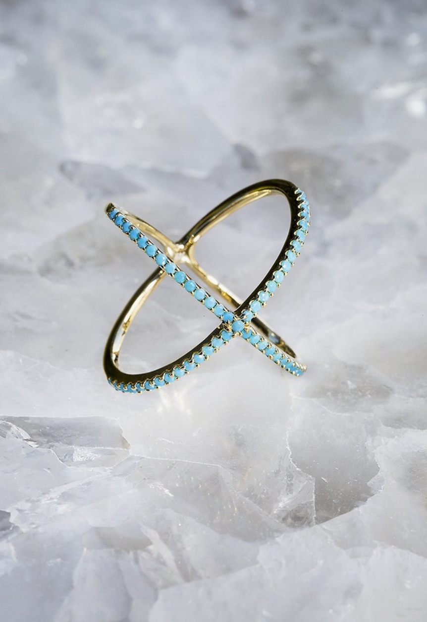Turquoise X Ring