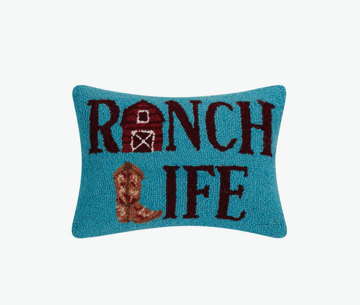 Ranch Life Wool Hook Pillow