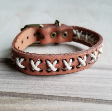 Vintage Woven Leather Cuff